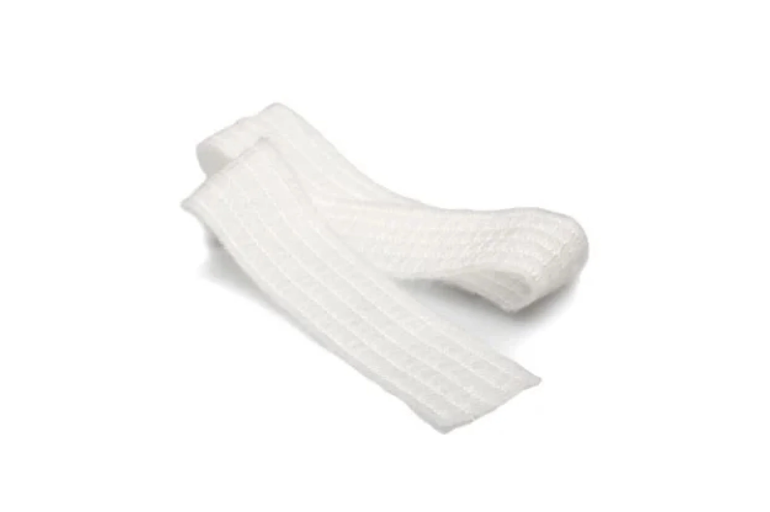 a white sock on a white background