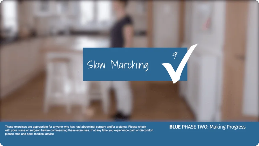 A video thumbnail of 'Blue Phase Two - Slow Marching'