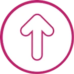 An icon of an arrow pointing up symbolizing removal.