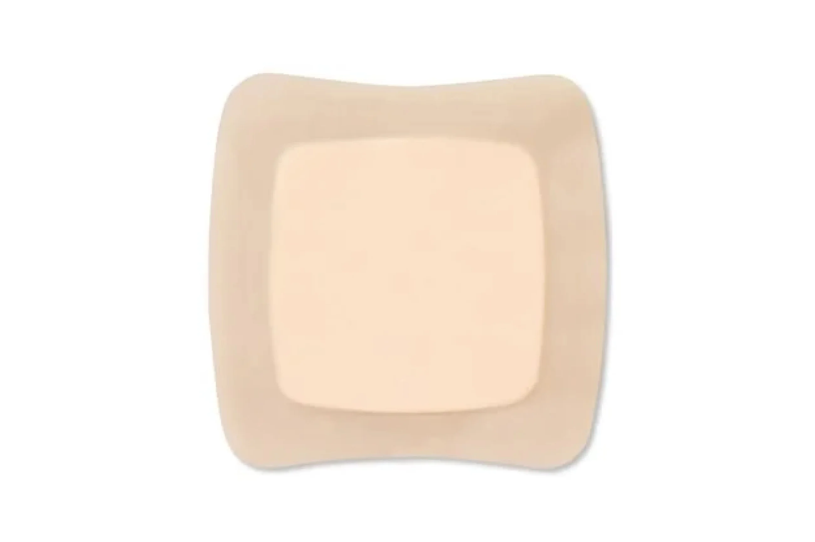 a white square with a white background