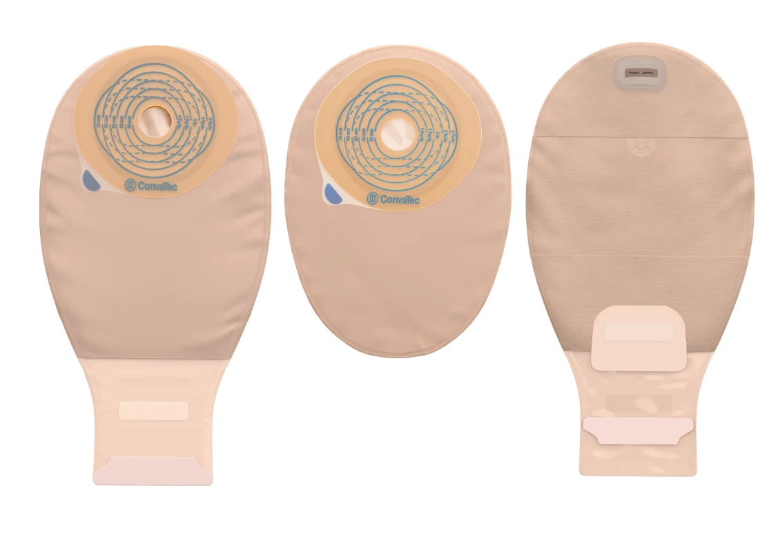 Obraz płytek do docięcia, z gotowym otworem i w technologii plastycznej Convatec