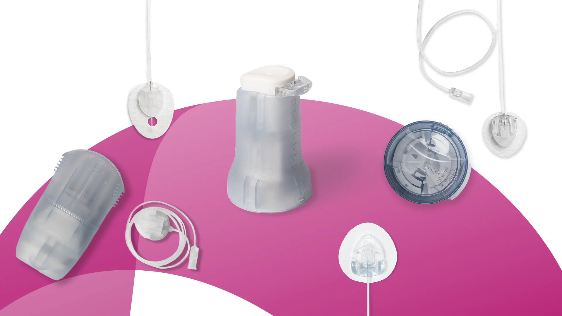 Eine Collage mit Produkten von Convatec Infusion Care.