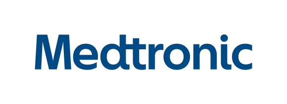 Ein Bild mit dem Medtronic-Logo.