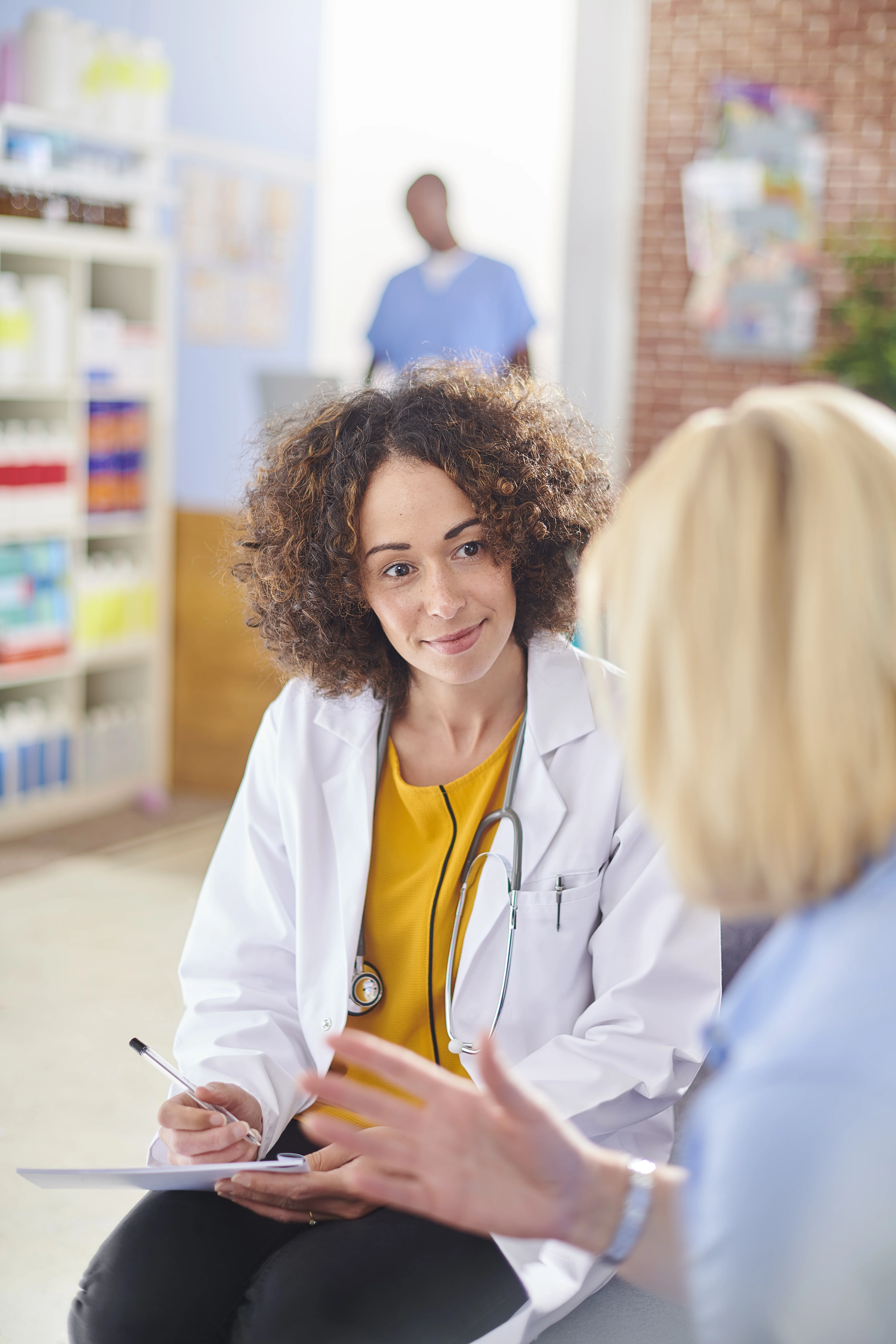 a person sitting at a table