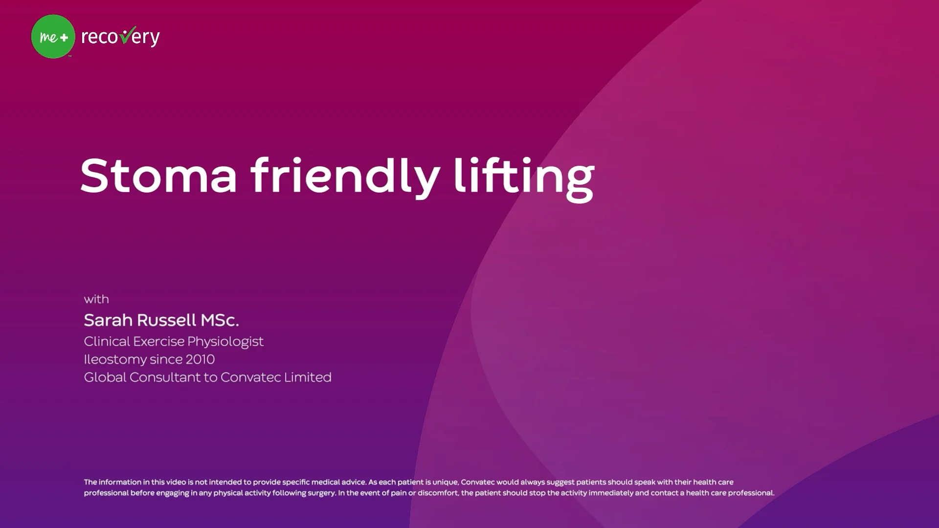 Video o predvádzaní techník zdvíhania každodennej potreby priateľských k stómii.